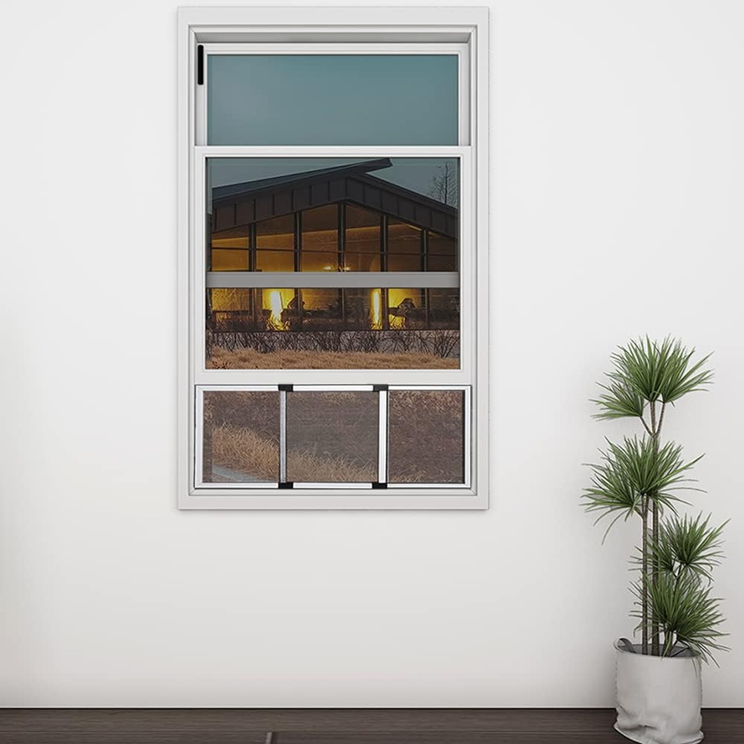 Adjustable Sliding Window Screen, 20 Inch High, Expands 28 to 52 Inches: image 8