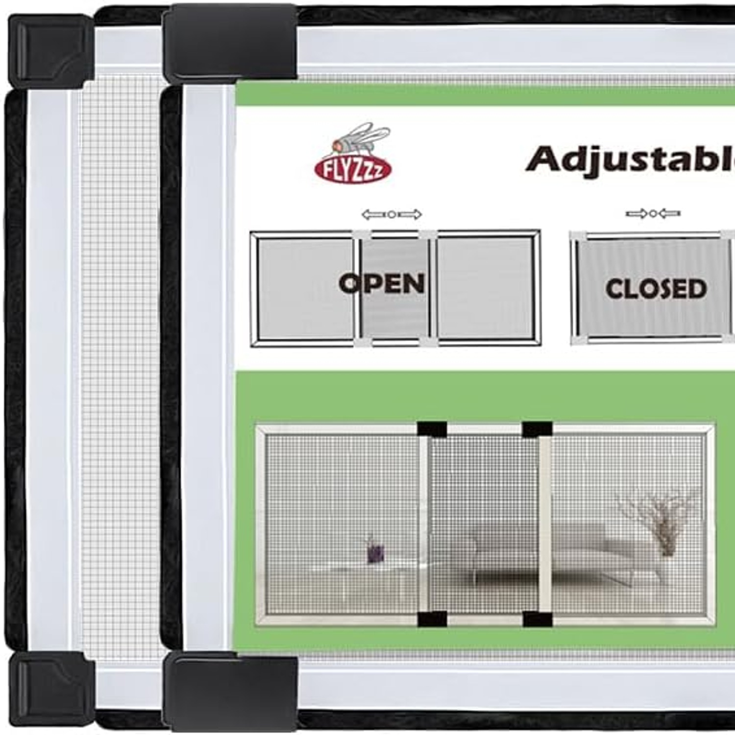 Adjustable Window Screen Small 10 Inch (2 Pack): image 10