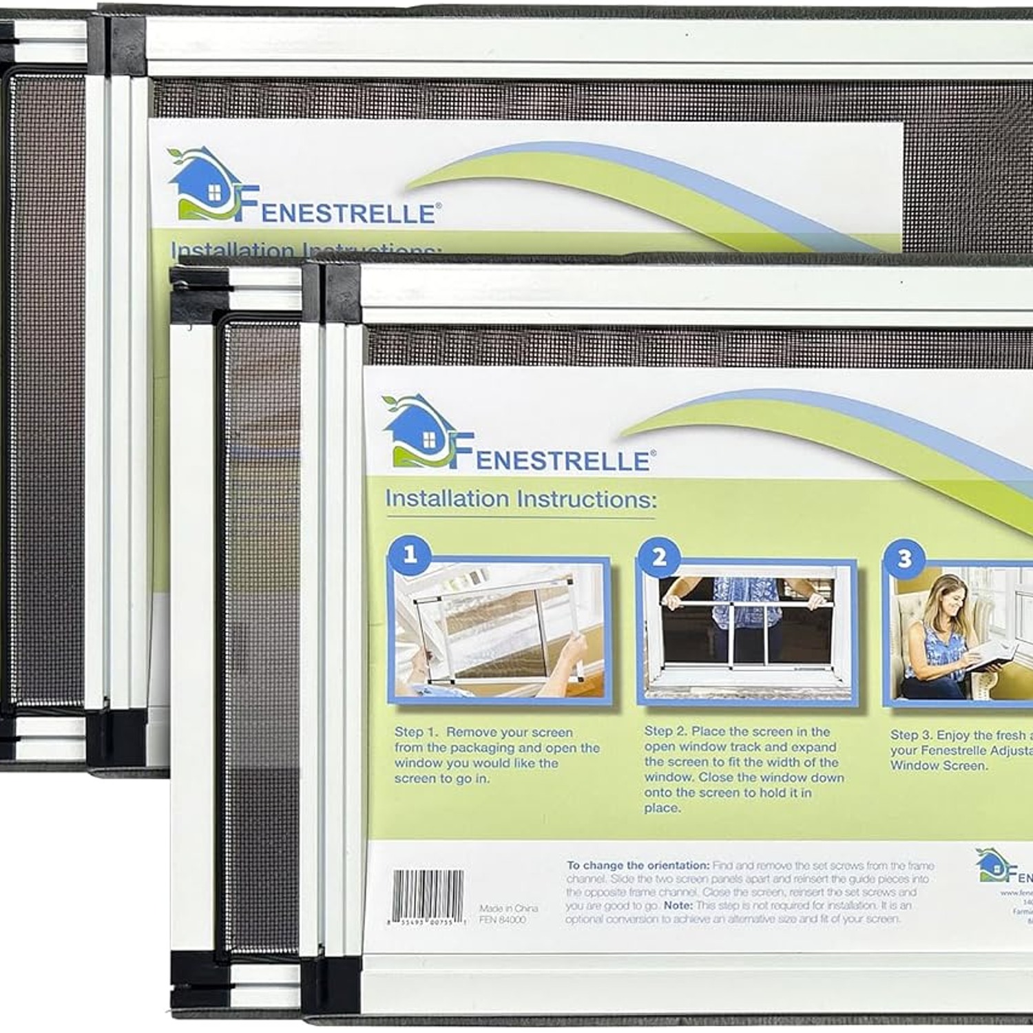 Expandable Window Screen 10 Inch, 2 Pack
