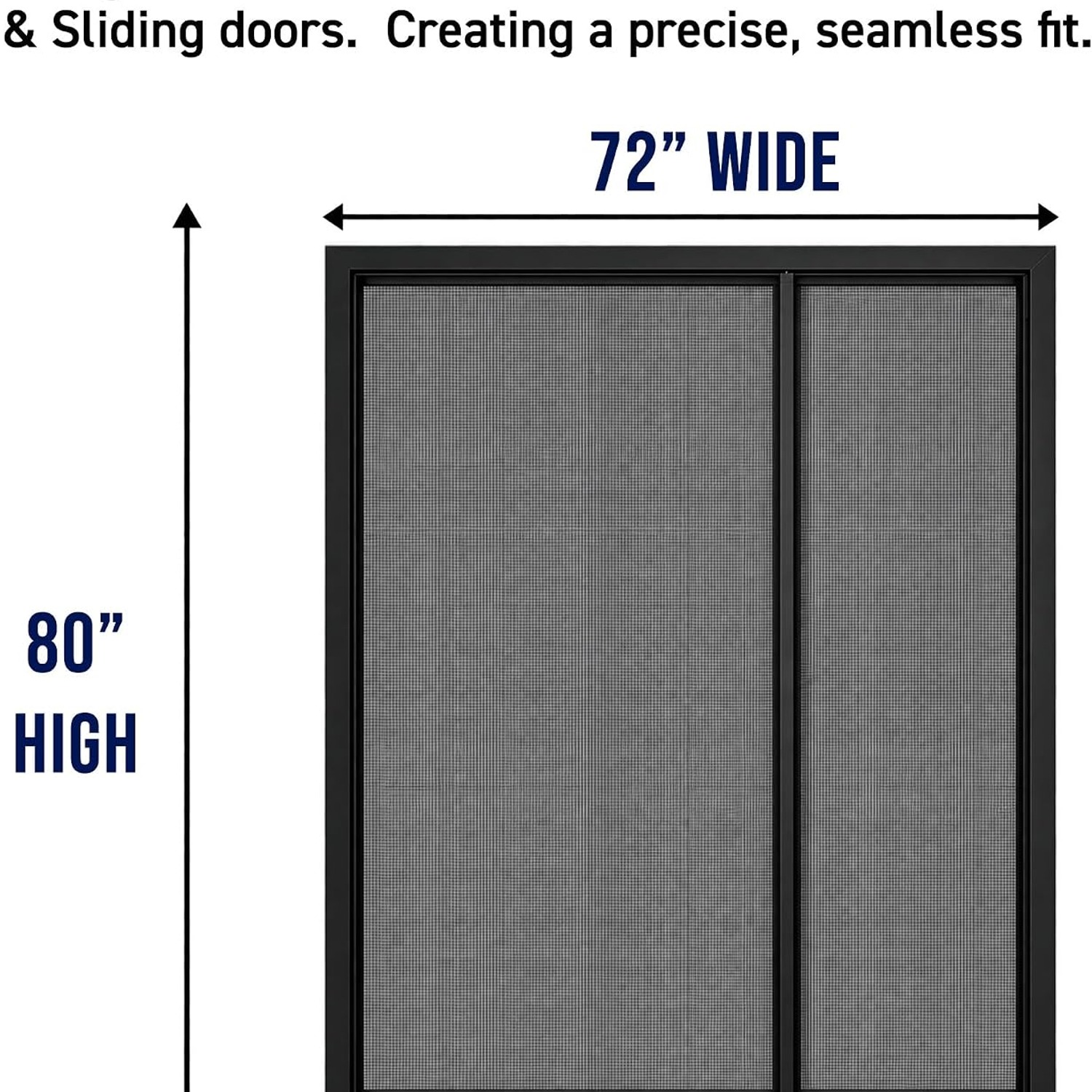 Fenestrelle French Door Magnetic Screen 72 x 80: image 3