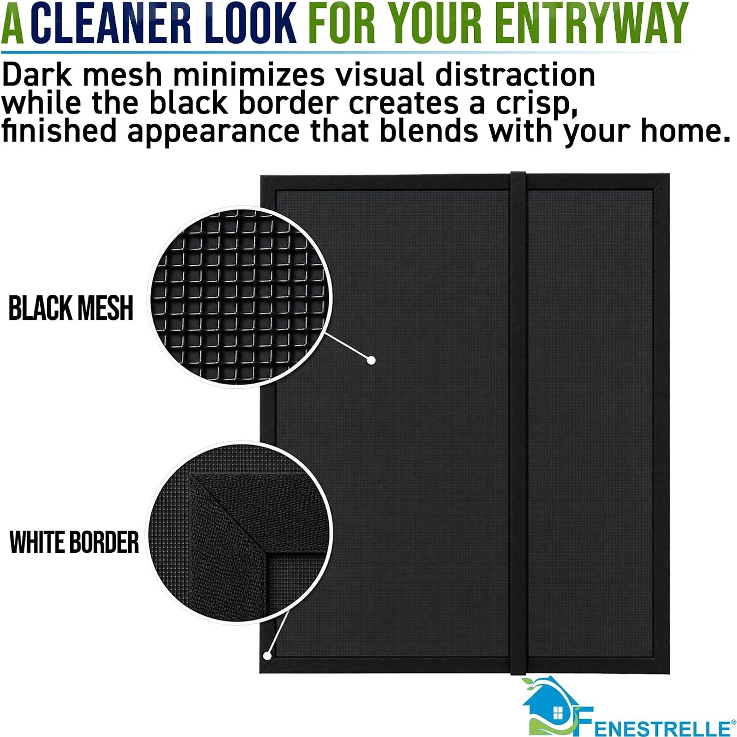 Fenestrelle French Door Magnetic Screen 72 x 80: image 4