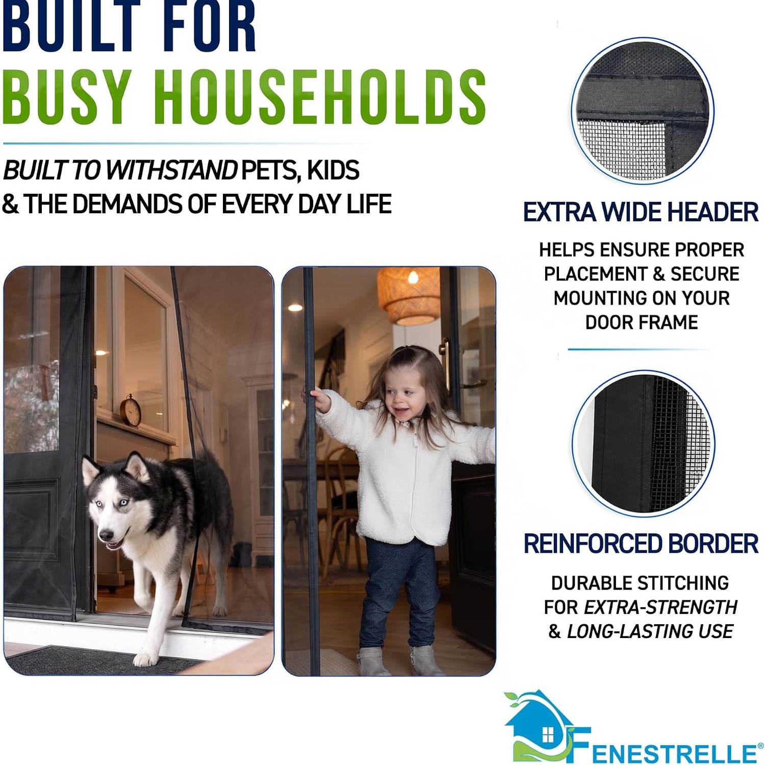 Fenestrelle French Door Magnetic Screen 72 x 80: image 10