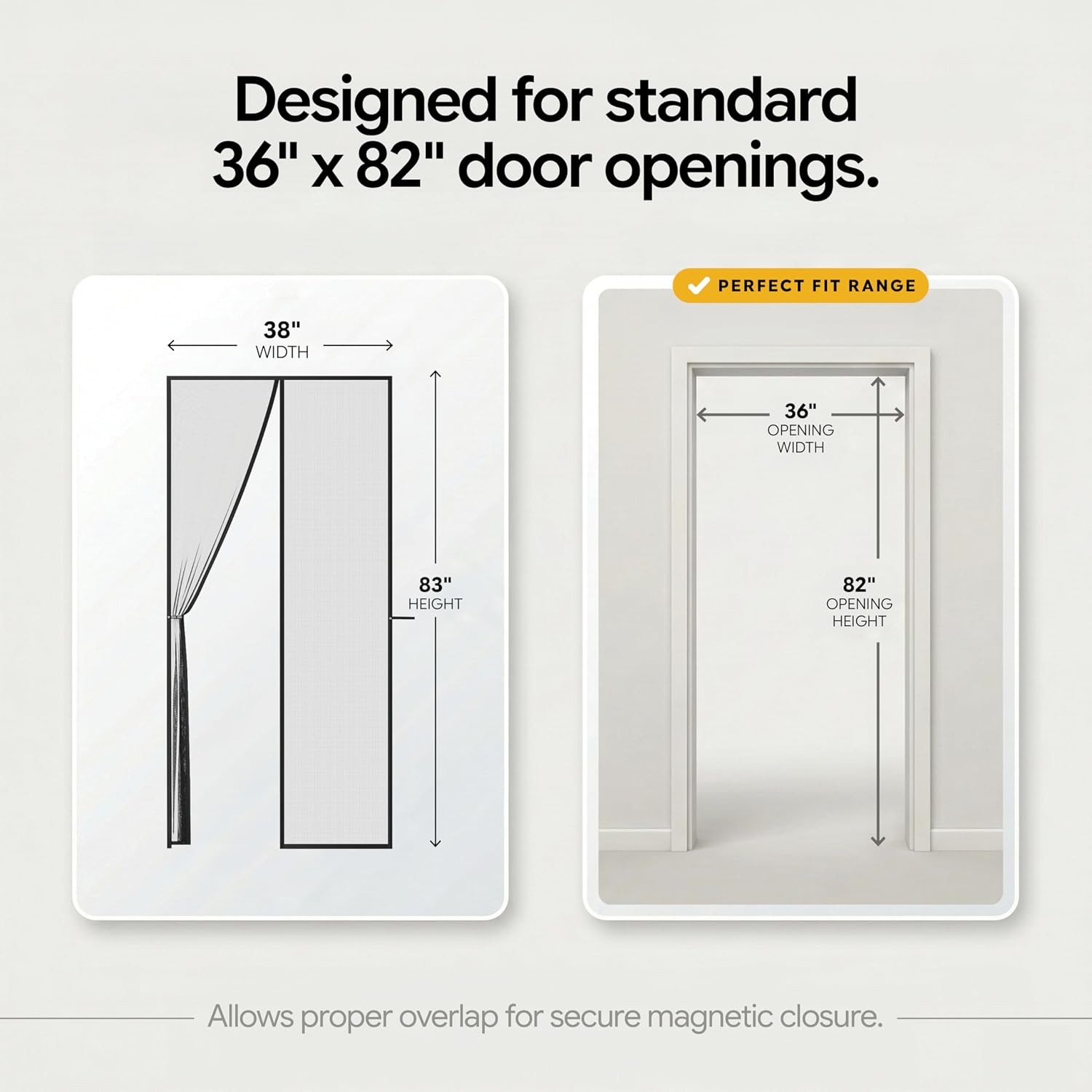 Heavy Duty Magnetic Screen Door 38 x 83: image 3