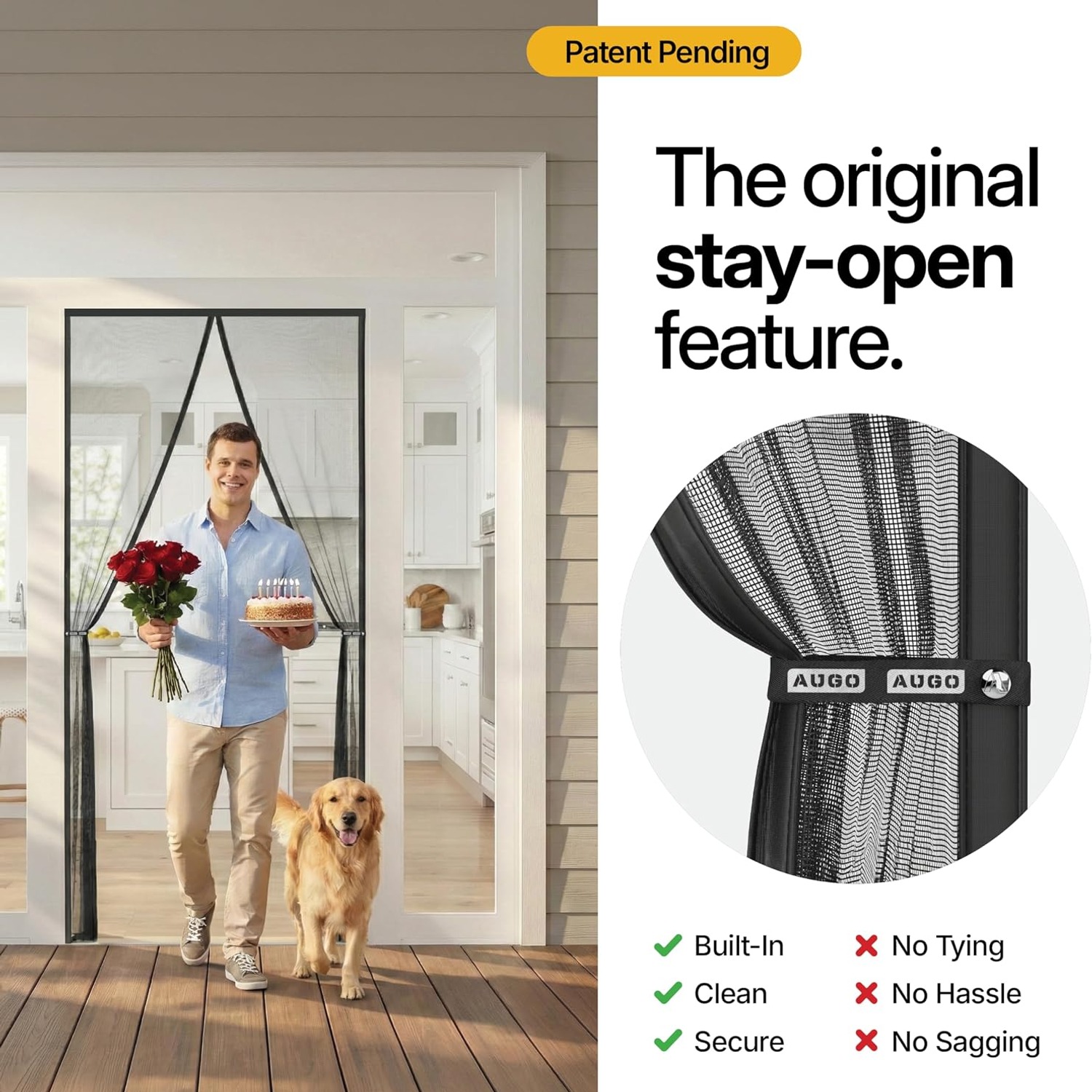 Heavy Duty Magnetic Screen Door 38 x 83: image 4