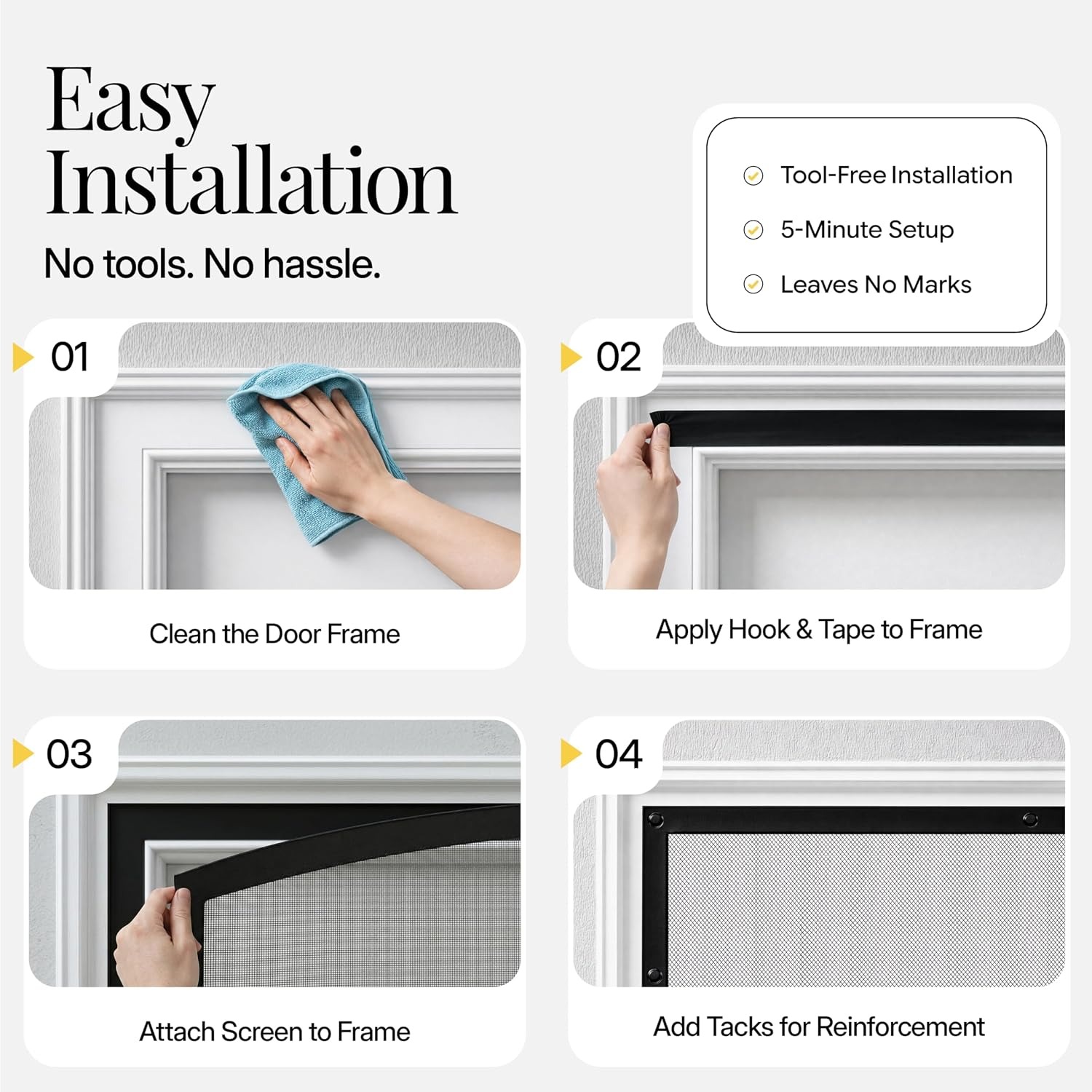 Heavy Duty Magnetic Screen Door 38 x 83: image 7