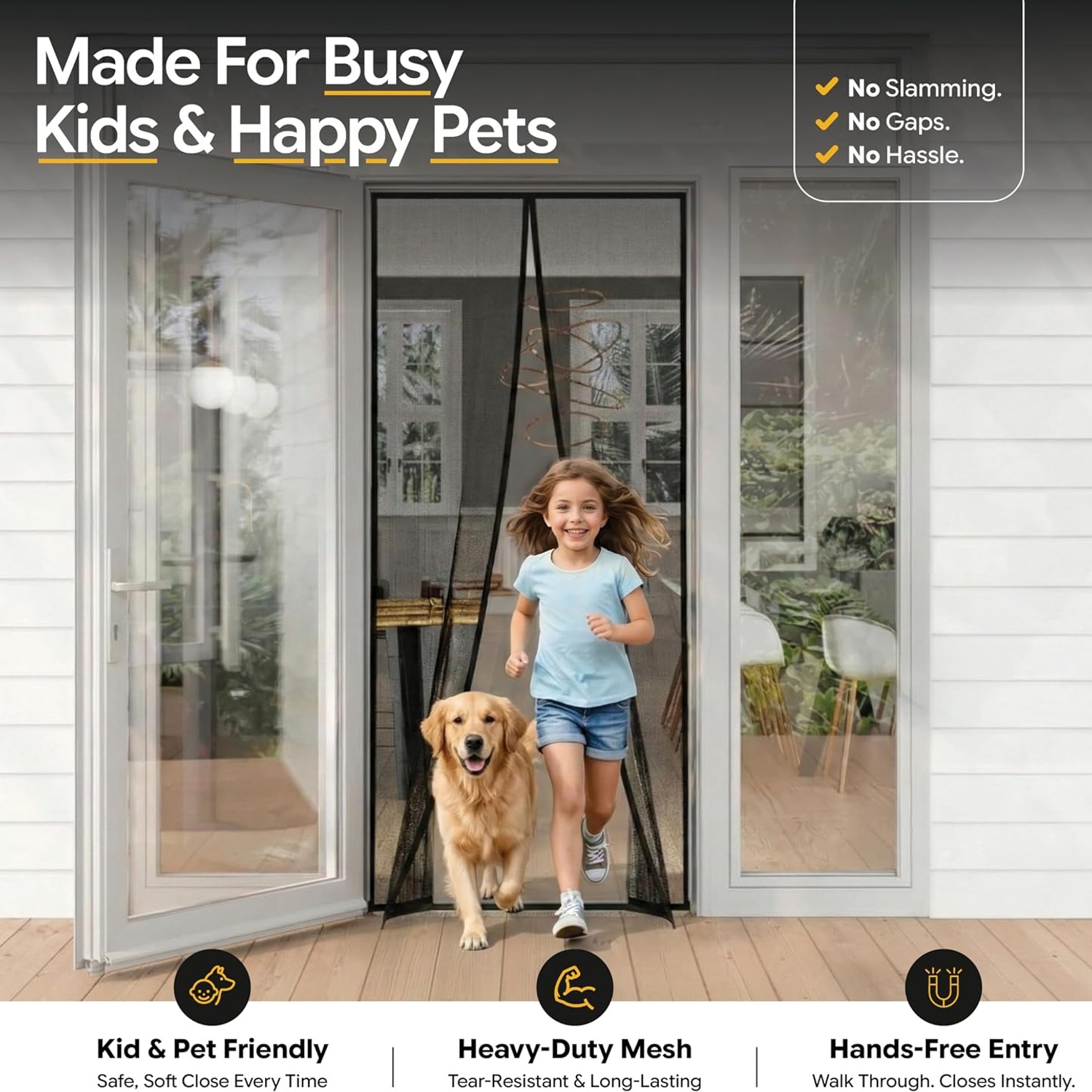 Heavy Duty Magnetic Screen Door 38 x 83: image 8