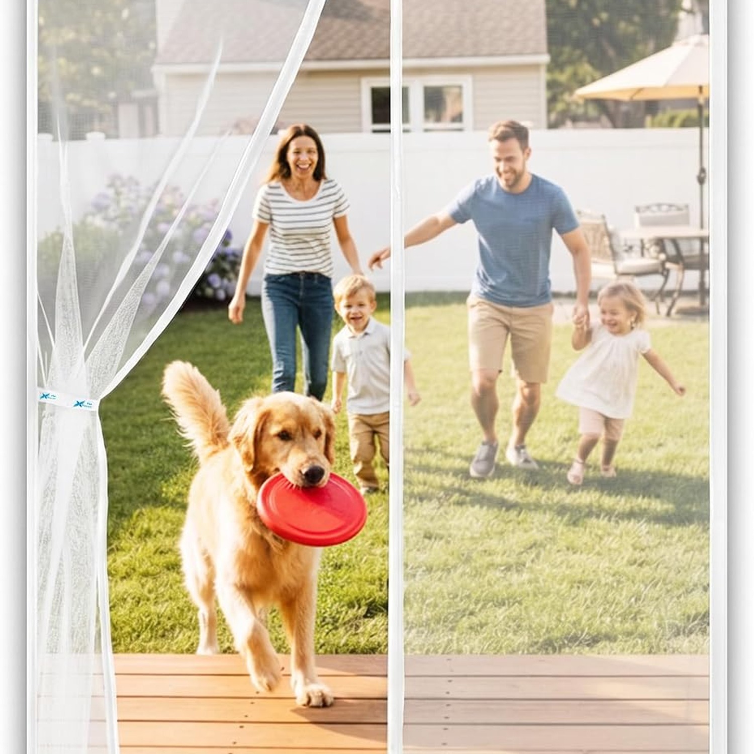 Flux Phenom Fine Mesh Magnetic Screen Door 38 x 82: image 2