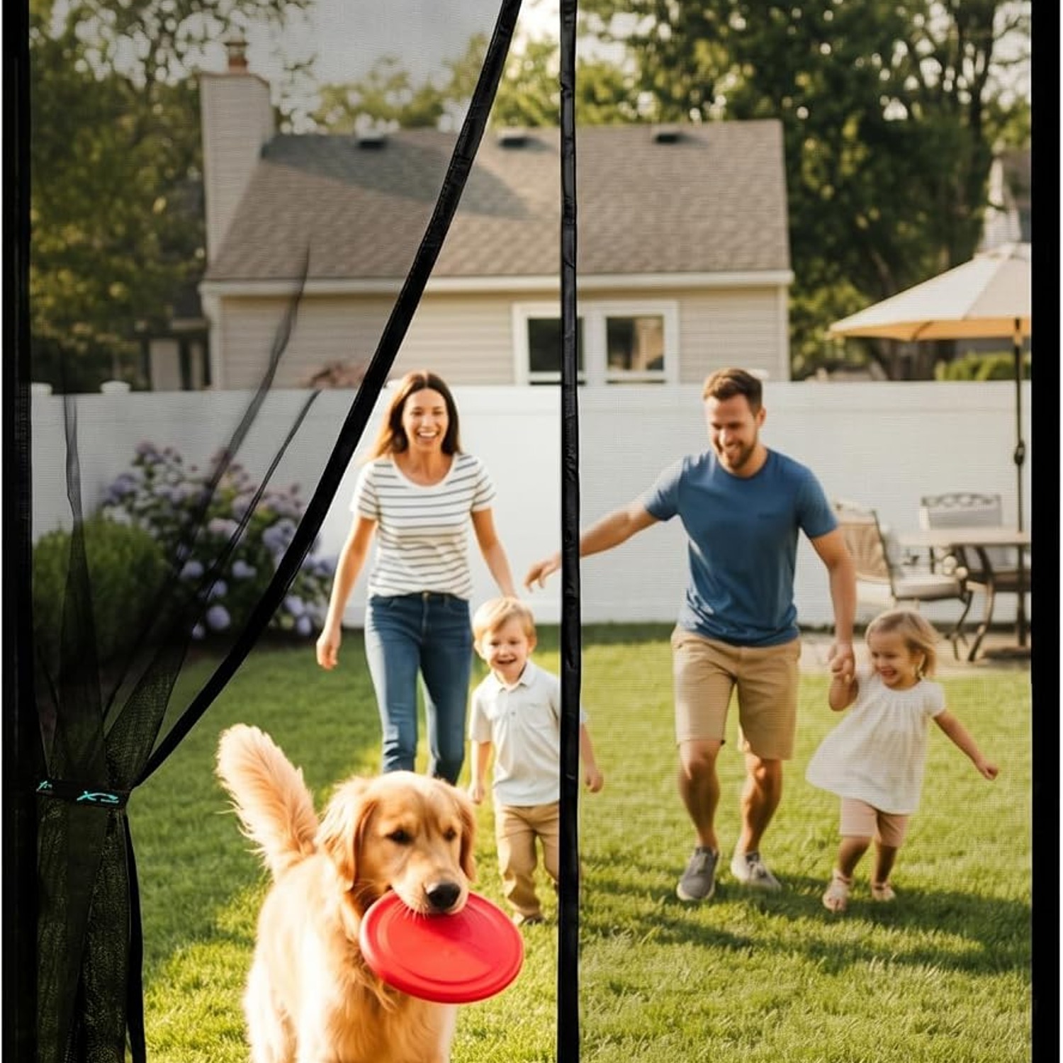 Flux Phenom Fine Mesh Magnetic Screen Door 38 x 82