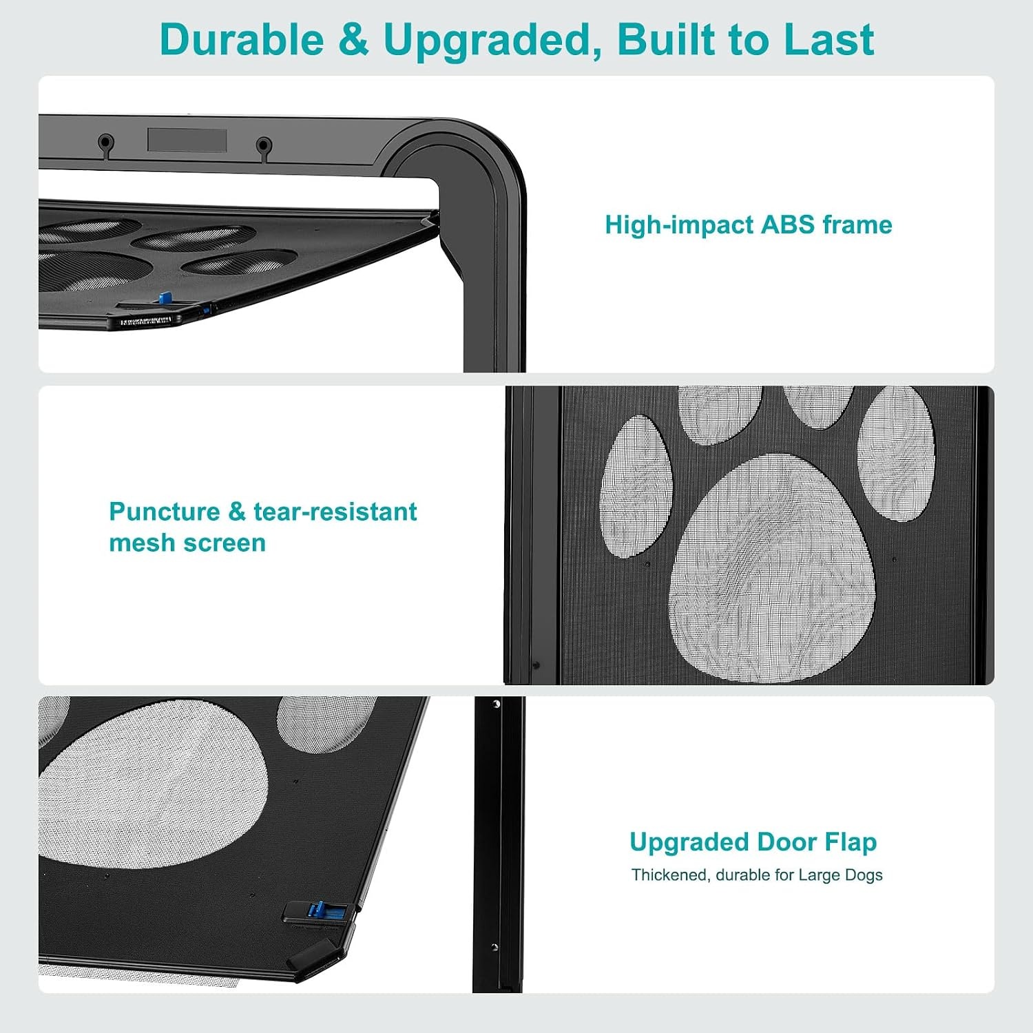 Ownpets Dog Screen Door 12 x 14 with Magnetic Flap: image 4