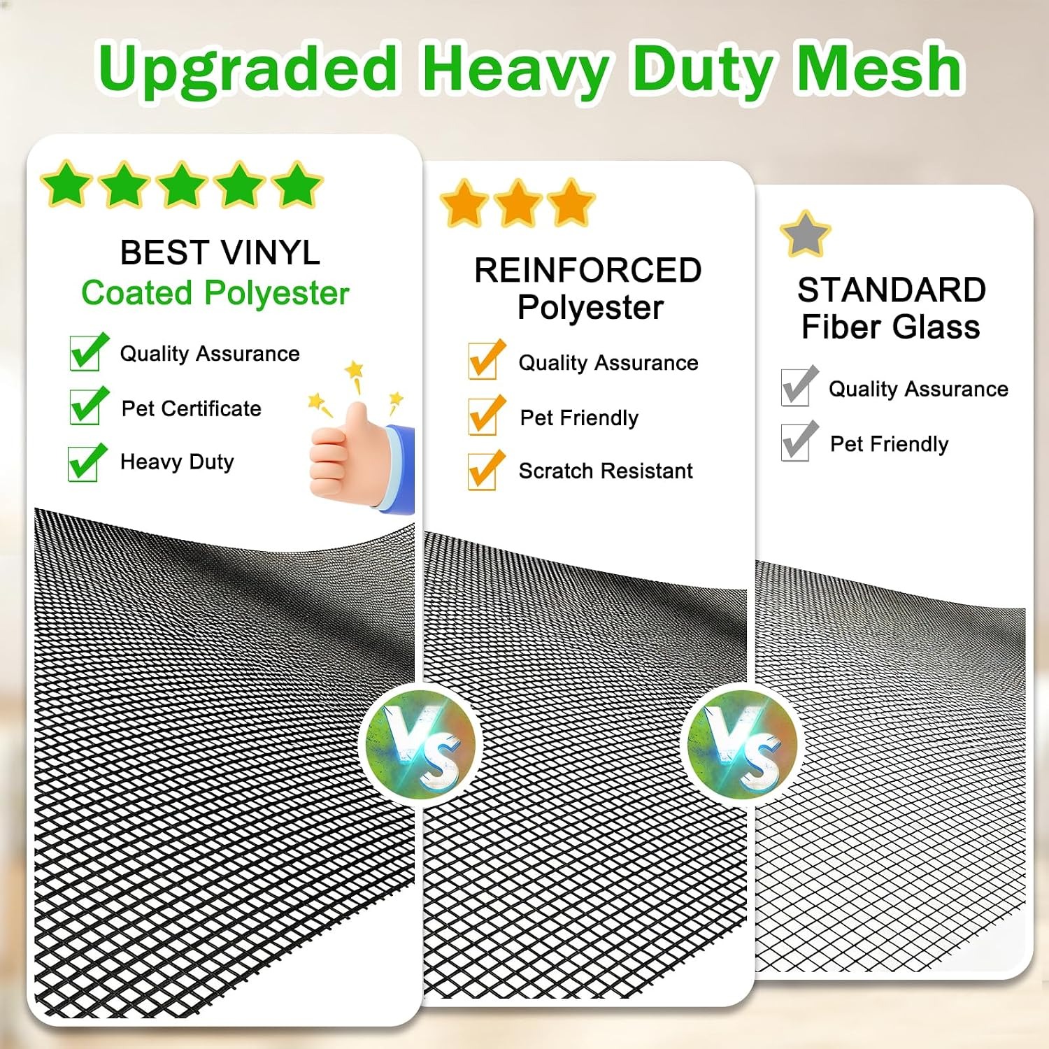Pet Proof Screen Mesh 39 x 118 Inch Replacement Roll: image 5