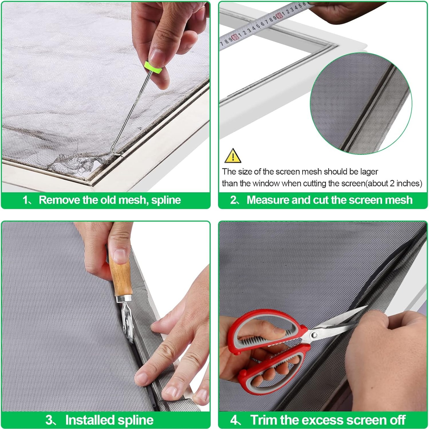 Pet Proof Screen Mesh 39 x 118 Inch Replacement Roll: image 6