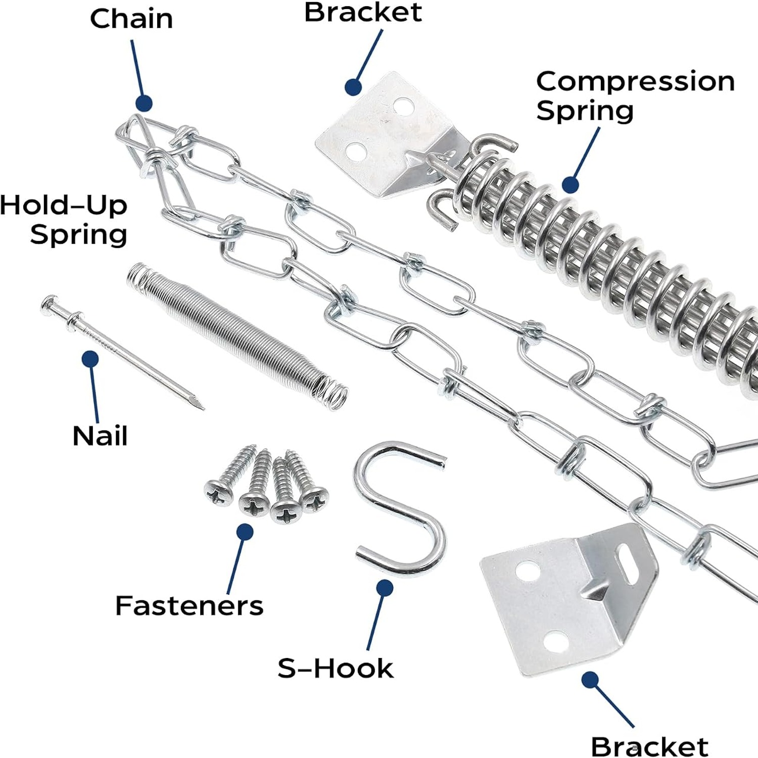 Storm Door Chain and Spring Wind Guard Kit: image 3