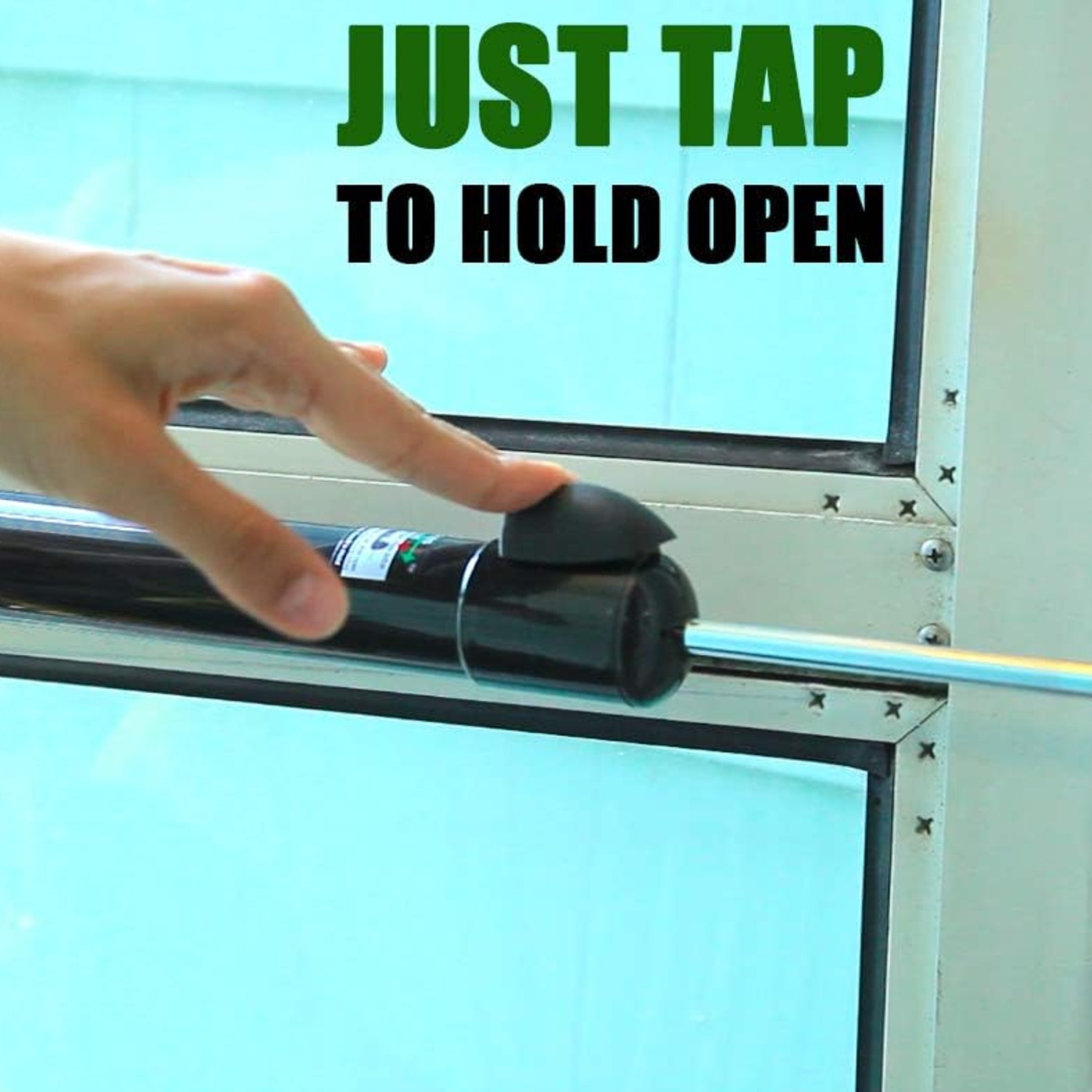 Touch 'n Hold Screen Door Closer, White: image 4