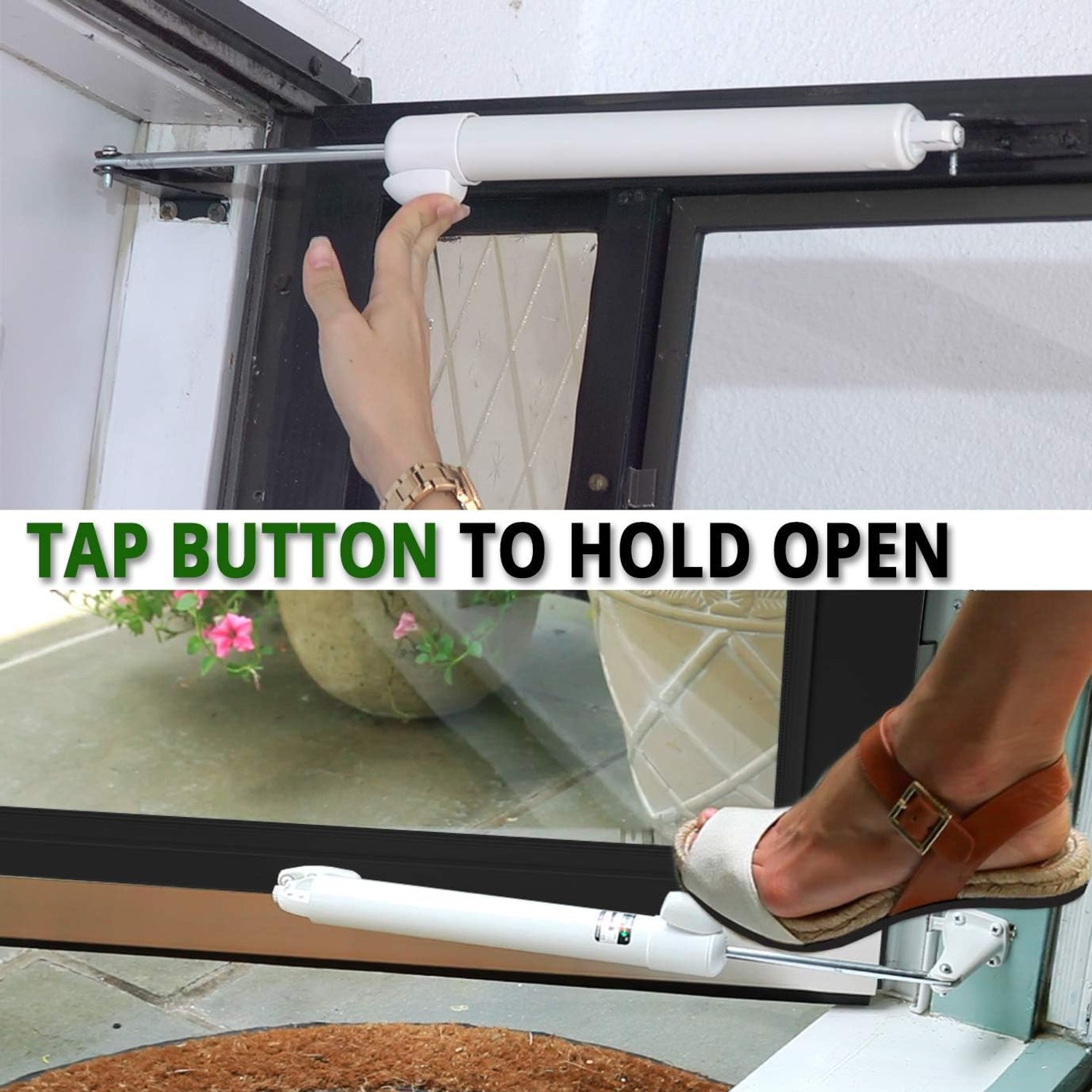Touch 'n Hold Screen Door Closer, White: image 6