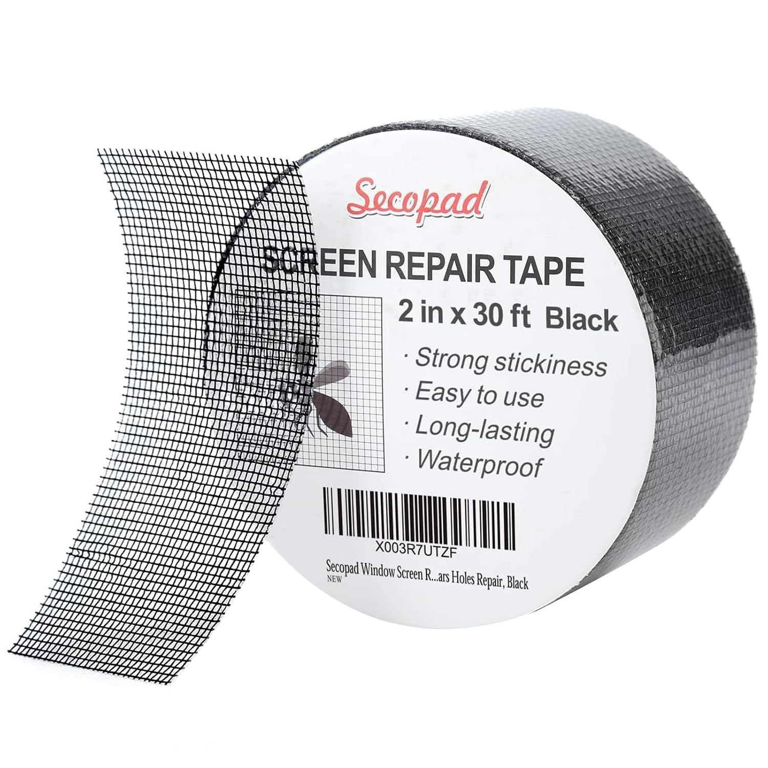 Screen Repair Tape 30 ft Black
