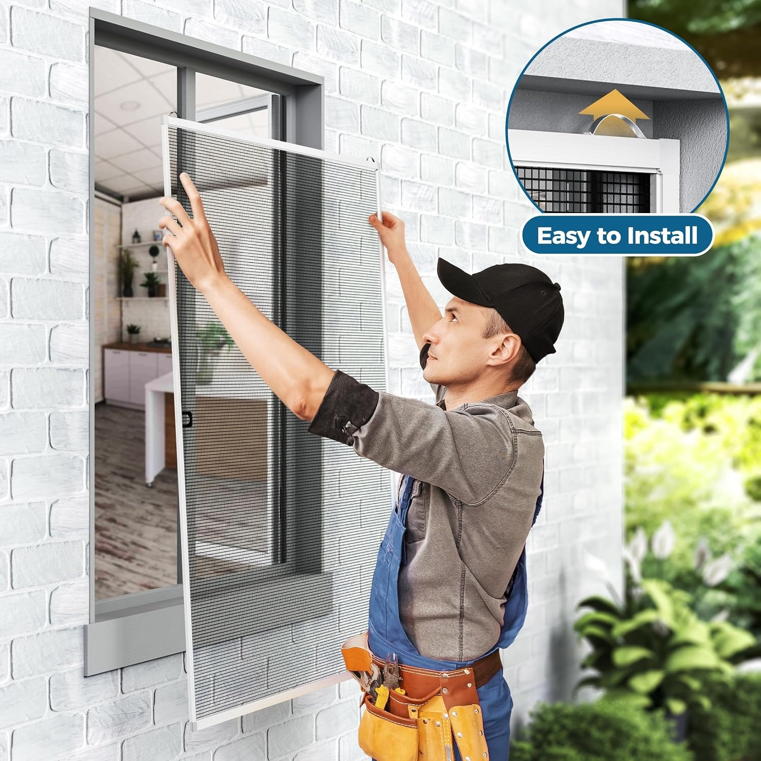 Aluminum Window Screen Frame Kit, 46 in x 46 in, 2 Sets: image 6