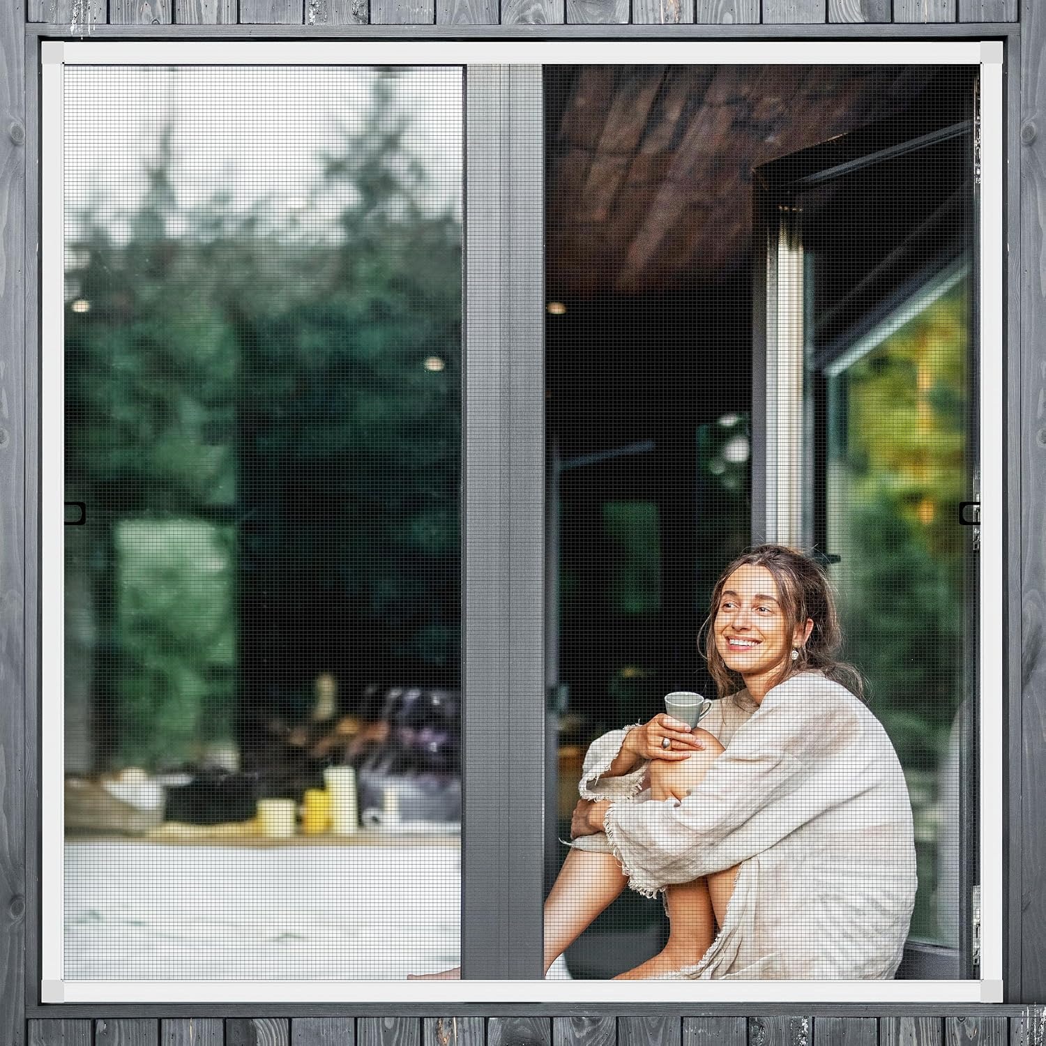 Aluminum Window Screen Frame Kit, 46 in x 46 in, 2 Sets: image 7