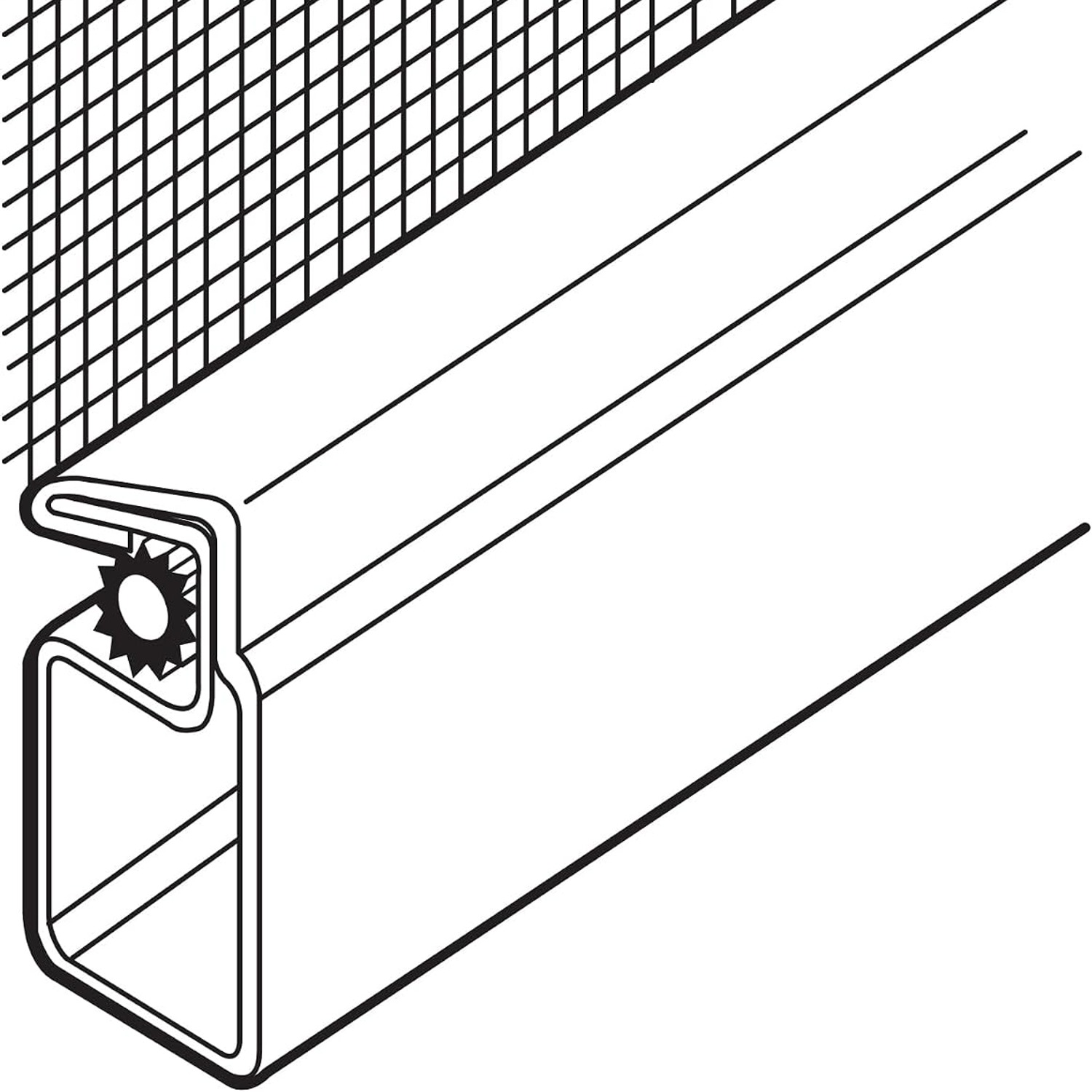 36 Inch Mill Finish Aluminum Screen Frame Kit: image 3